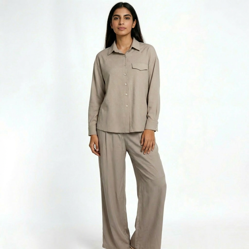 Strass Shirt Suit