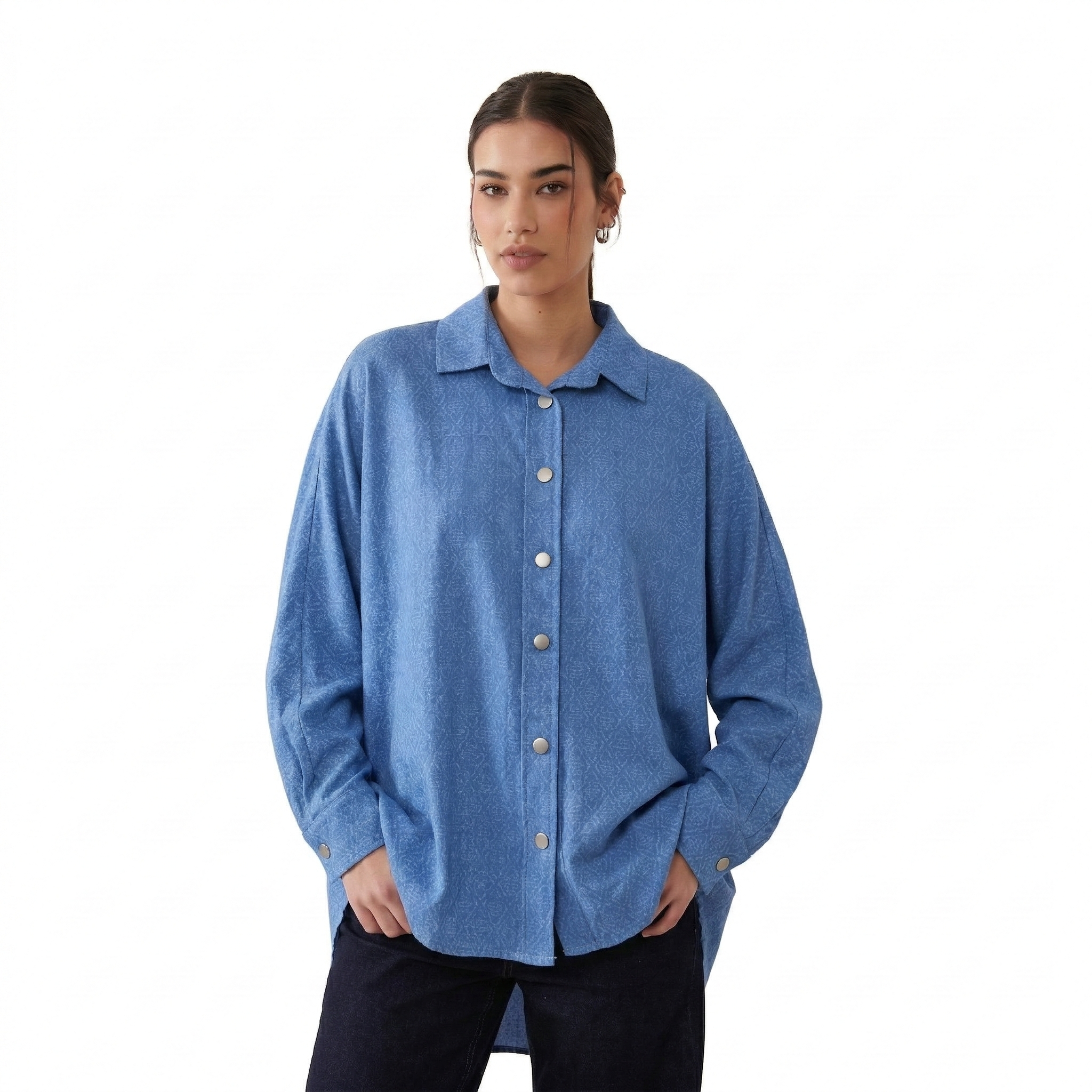 Printed Denim Shirt