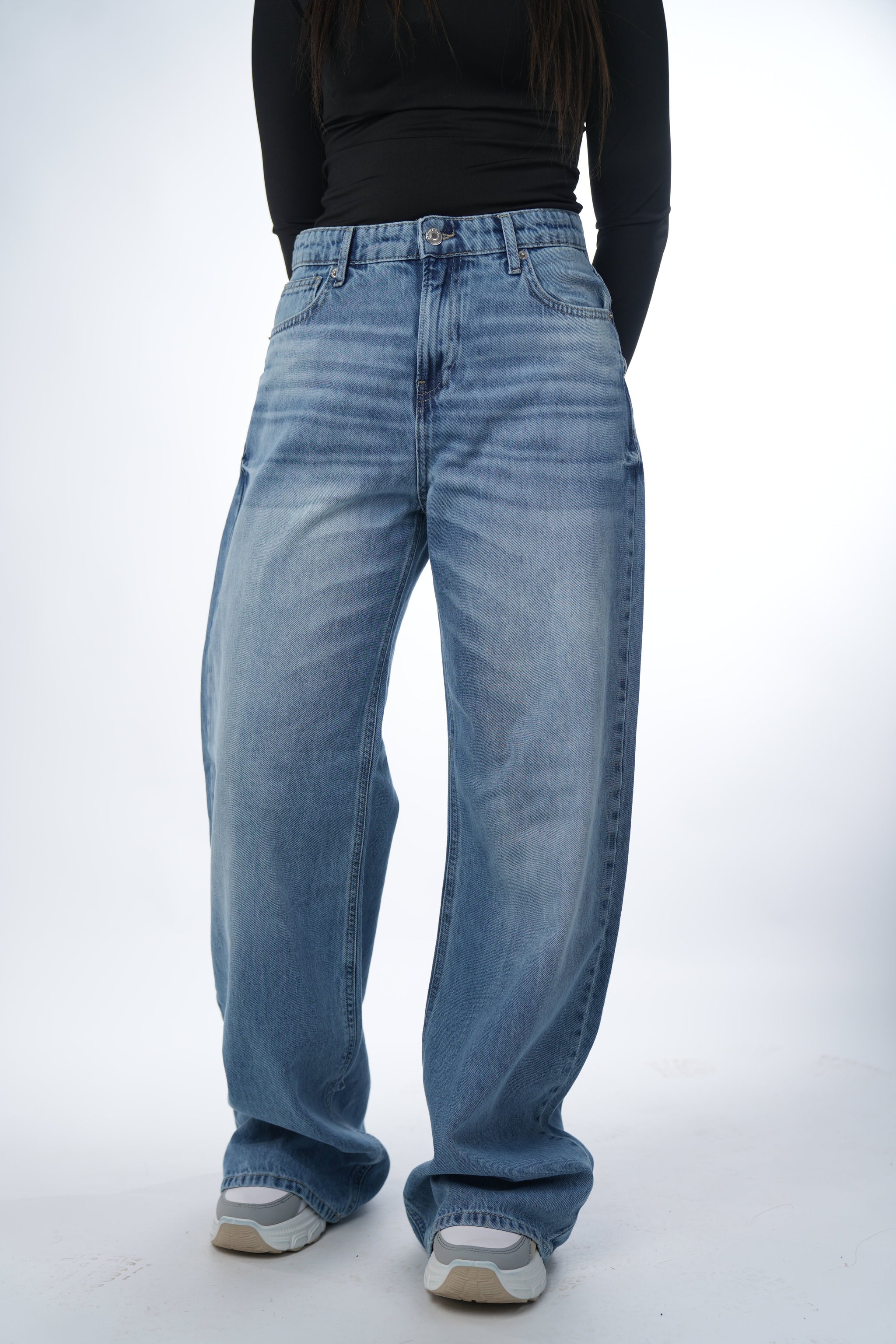 Plain Wide Leg Pants
