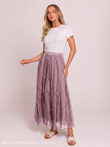 Floral Pleated Skirt
