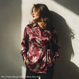 Floral Blouse with Tie