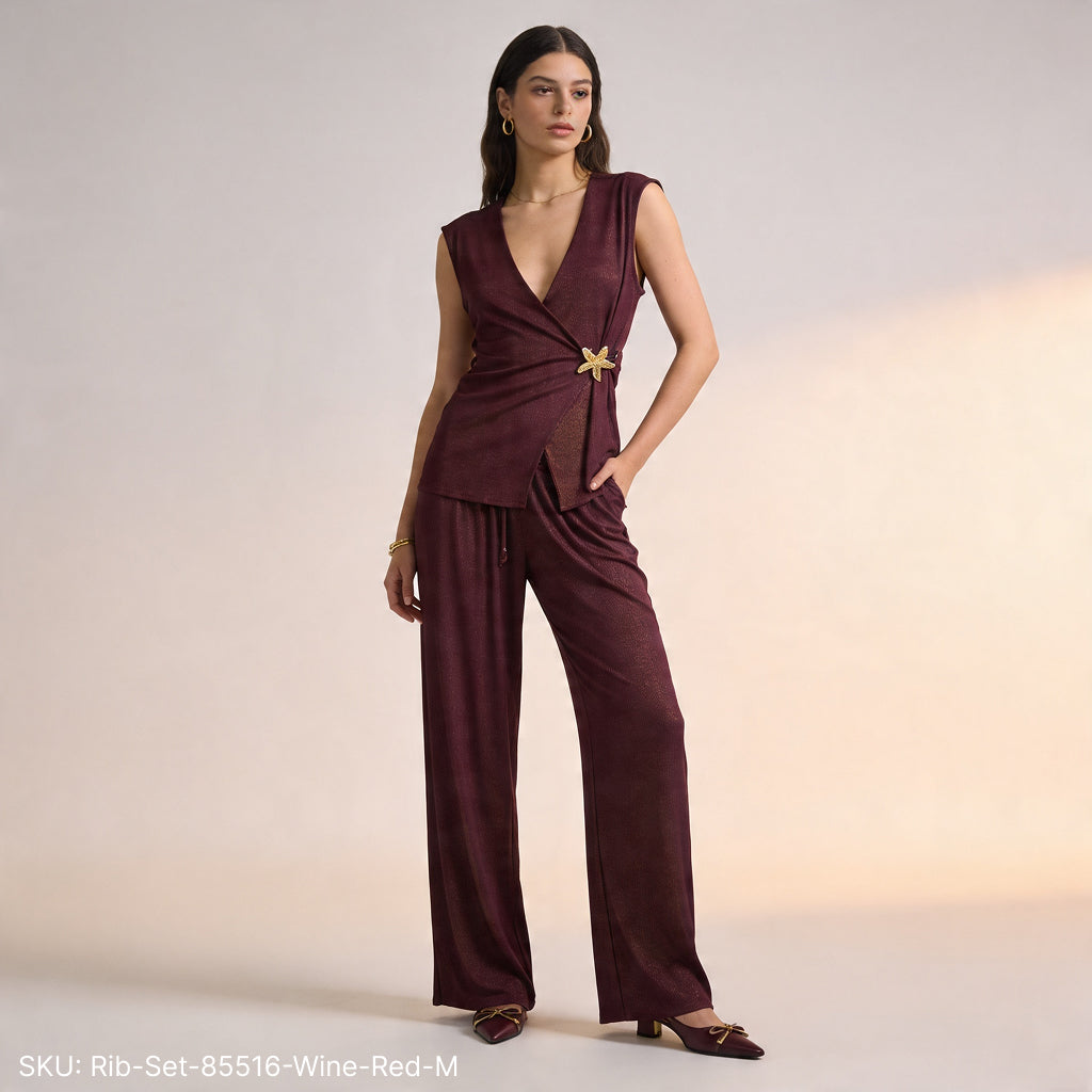 Rib Set with Gold Cap