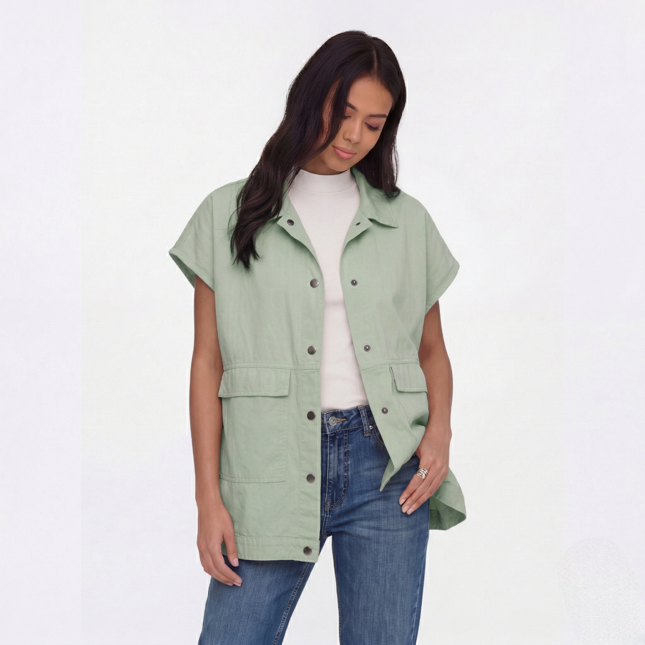 Gabardine Vest