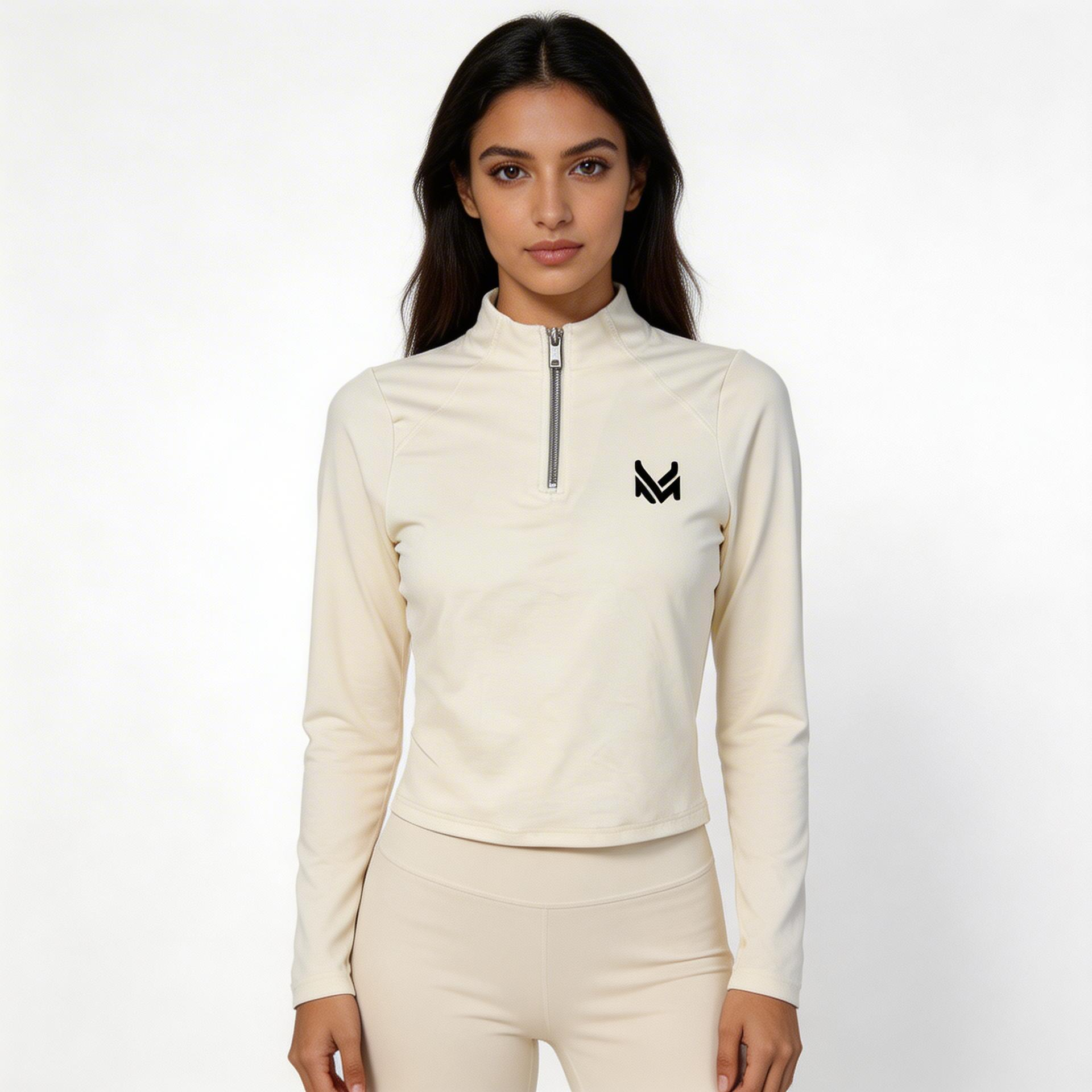 Zipper Collar T-Shirt